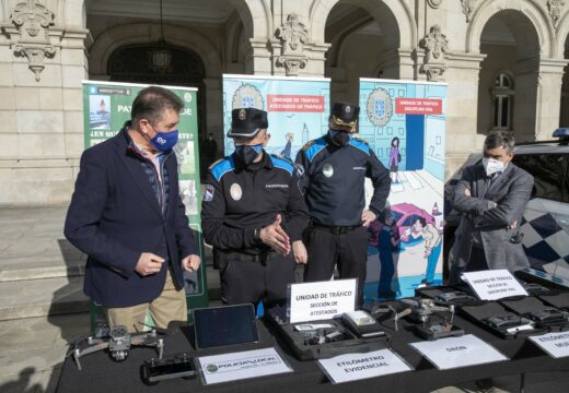 O Concello reforza os equipos de vixilancia e control de tráfico da Policía Local con drons e novos medios tecnolóxicos de vangarda